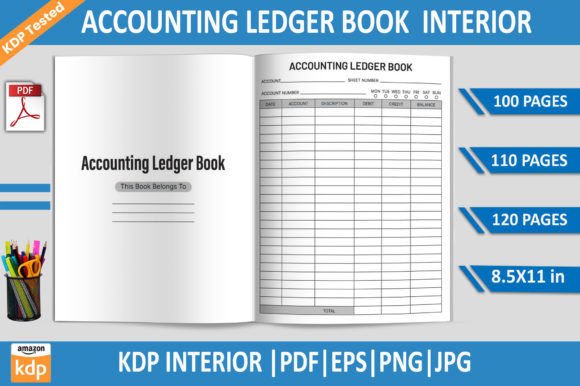 Download Accounting Ledger Book| KDP Interior - Book Collection