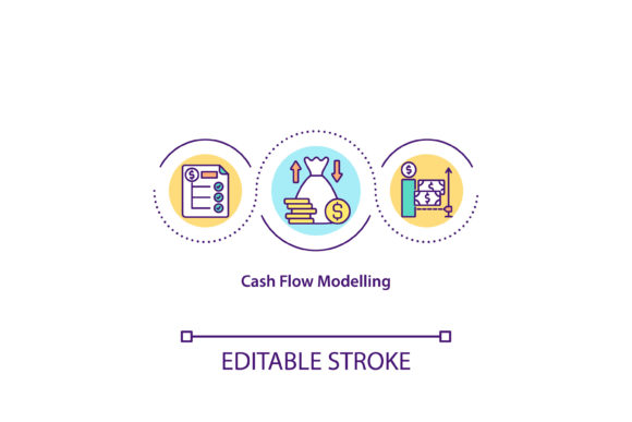 Download Cash Flow Modelling Concept Icon - Modelling Collection