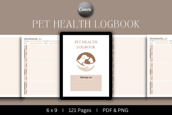 Download Pet Health Logbook | KDP Interior - Book Collection