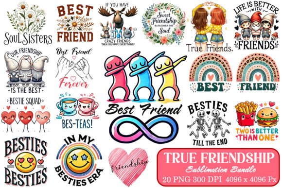 Download True Friendship Sublimation Bundle - Friendship Collection