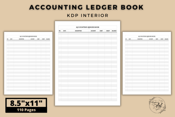 Download Accounting Ledger Book KDP Interior - Book Collection